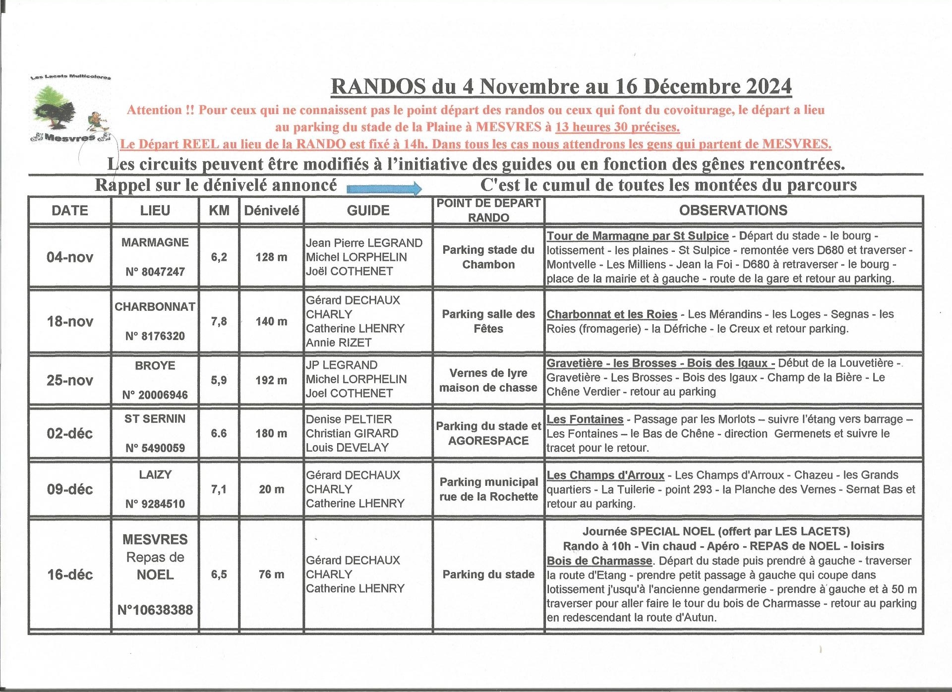 Planning revu de nov et dec 2025